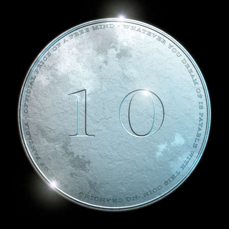 coin as symbol for power of moneyの写真素材