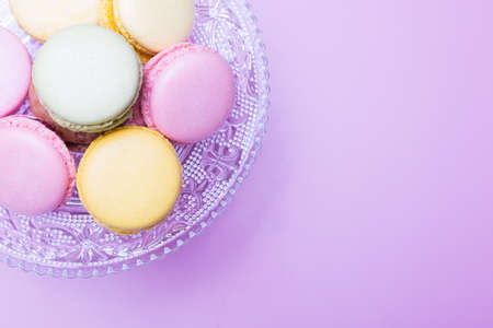 Selection of macaroonsの写真素材