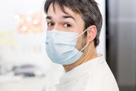 At the lab with mouthguar
