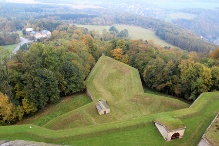 View on the park at dresden germany photographed during a sightseeing tour on a sunny dayの写真素材