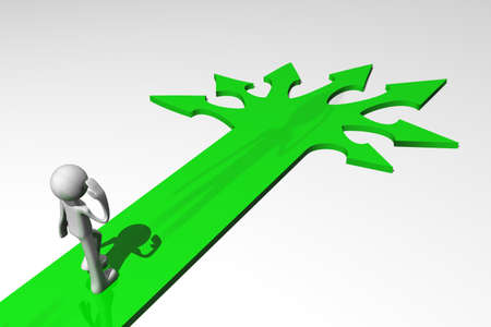 where to go?の写真素材