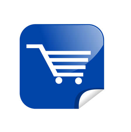 button shopping cardのイラスト素材