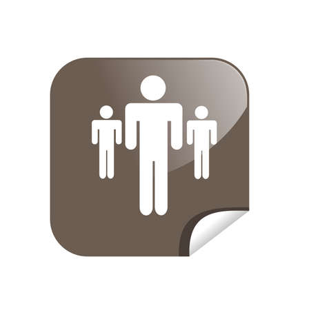 button peopleのイラスト素材