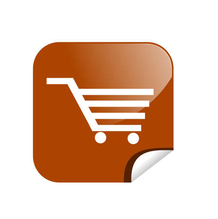 button shopping cardのイラスト素材