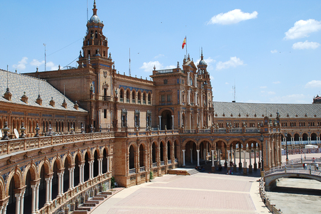 Seville (Spain): Plaza de Espanaのeditorial素材