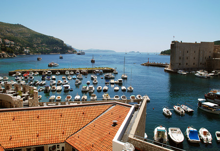 The Marina of Dubrovnik Croatiaのeditorial素材