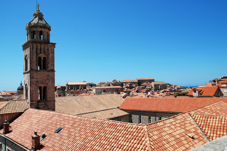Rooftops in Dubrovnik's Old City, Dominican Monasteryの写真素材