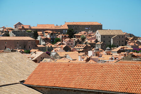 Rooftops in Dubrovnik's Old Cityの写真素材