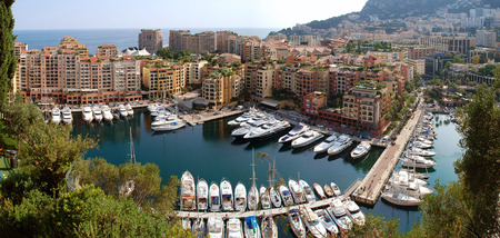 Panoramic View of Fontvieille, Monaco.の写真素材