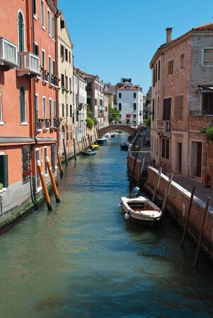 Venice, Italy: View of Canal Rio de S. Vio in Veniceの写真素材