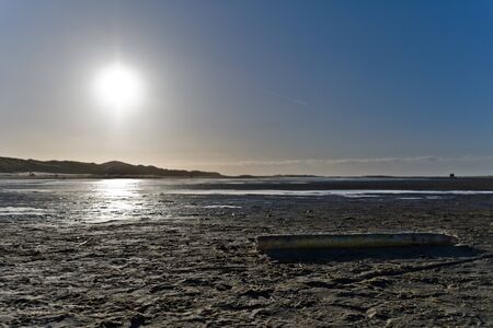 Amrum, Germany: beach scene at the beach of Norddorfの写真素材