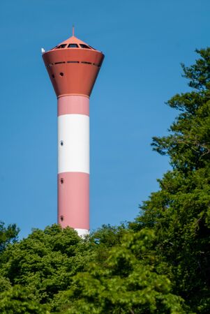 Lighthouse (beacon) in Blankenese, Germanyの写真素材