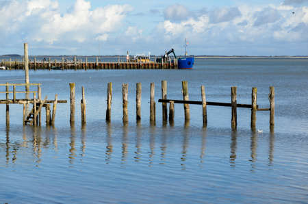 Harbor of Steenodde, Amrum island, Germany