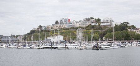 Views over the Harbour in Torquay, Devon in the UKのeditorial素材