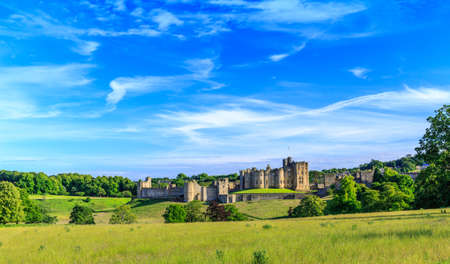 Alnwick Castle, a castle and stately home in Alnwick in the English county of Northumberland.のeditorial素材