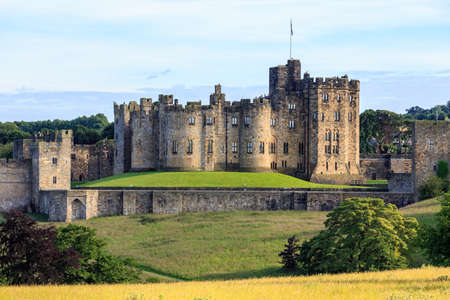 Alnwick Castle, a castle and stately home in Alnwick in the English county of Northumberland.のeditorial素材
