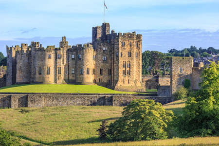 Alnwick Castle, a castle and stately home in Alnwick in the English county of Northumberland.のeditorial素材