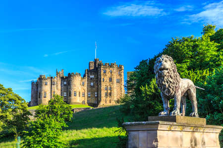 Alnwick Castle, a castle and stately home in Alnwick in the English county of Northumberland.のeditorial素材