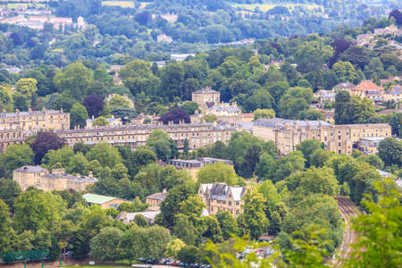 Bath City Panorama View on the hill.のeditorial素材