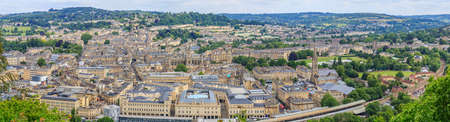 Bath City Panorama View on the hill.のeditorial素材