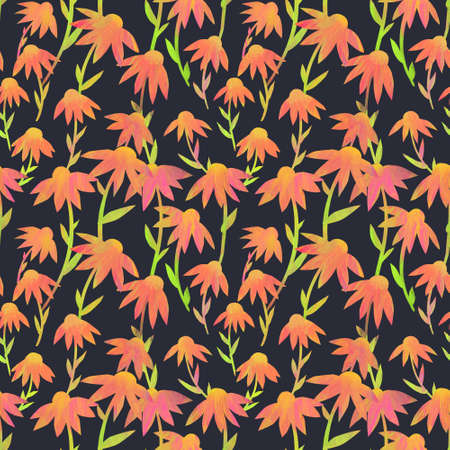 Seamless pattern with flowers. creative floral texture. Great for fabric, textileの写真素材