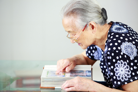 portrait of senior asian womanの写真素材