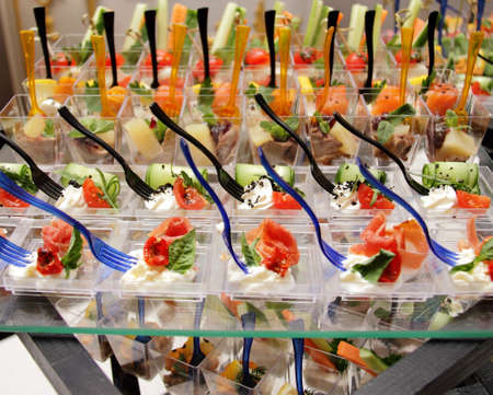 Canapes buffet cateringの写真素材