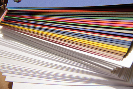 sample of colorful paperの写真素材