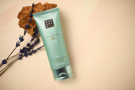 Rituals cosmetic label, ritual of Jing for sleep, Vitoria-Gasteiz, Spain, 22 of May 2023のeditorial素材