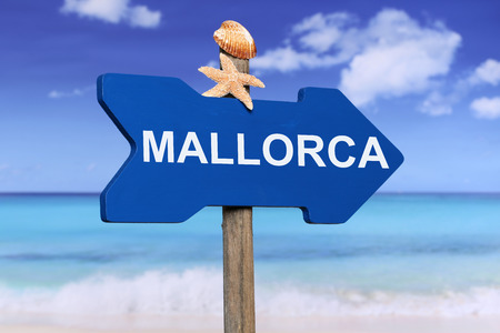 Mallorca with beach and sea in summer on vacationの写真素材