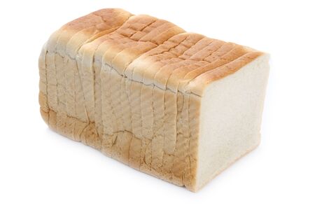 Toast bread isolated on a white background bakery