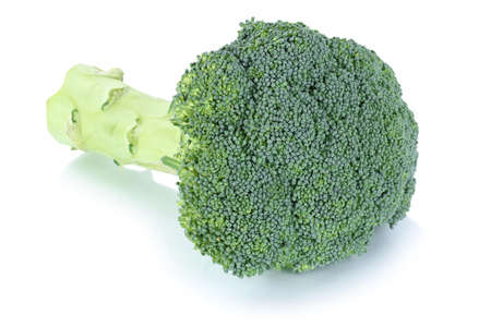 Broccoli vegetable isolated on a white backgroundの写真素材
