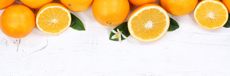 Oranges orange fruits copyspace banner top view copy space