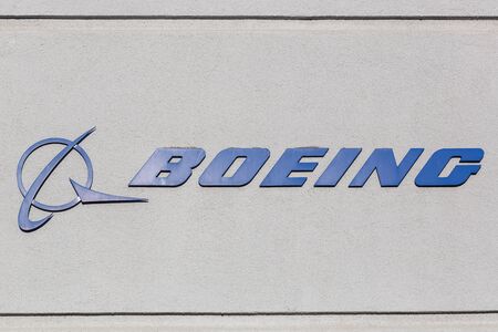 Los Angeles, California â€“ April 12, 2019: Boeing Logo sign on a building at Los Angeles...