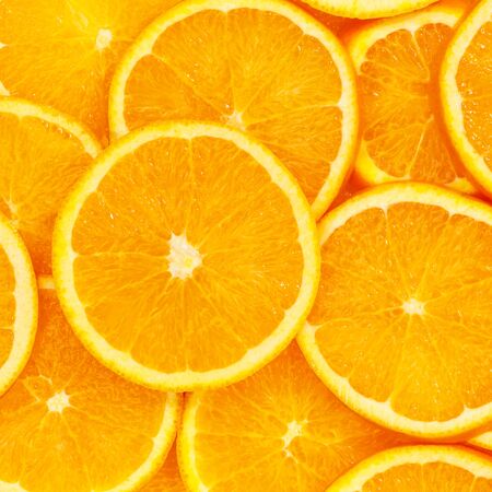 Oranges citrus fruits orange collection food background square fresh fruit backgroundsの写真素材