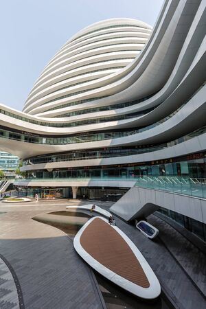 Beijing, China â October 1, 2019: Galaxy SOHO building in Beijing, China.のeditorial素材