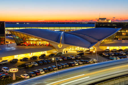 New York City, New York â February 29, 2020: TWA Hotel at New York JFK airport (JFK) in the United States.のeditorial素材