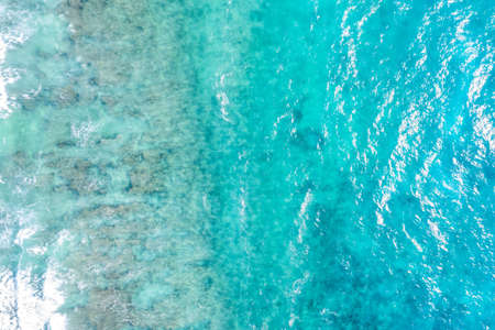 Seychelles background ocean sea copyspace vacation paradise drone view aerial photo photographyの写真素材