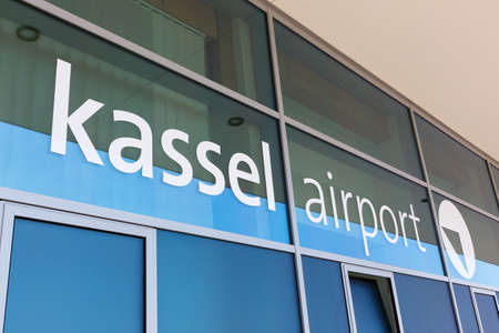 Kassel, Germany - August 8, 2020: Terminal of Kassel Calden Airport (KSF) in Germany.