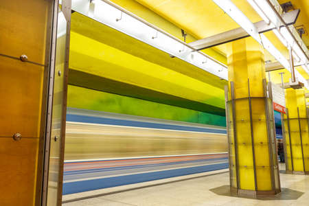 Munich, Germany - November 16, 2014: Metro underground station Candidplatz in Munich, Germany.