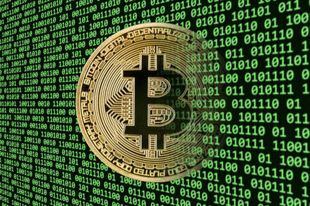 Bitcoin crypto currency paying online pay digital money cryptocurrency business finances bit coin