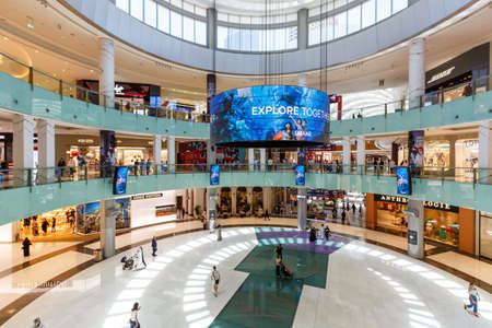Dubai, United Arab Emirates - May 27, 2021: Dubai Mall Luxury Shopping Center in Dubai, United Arab Emirates.のeditorial素材
