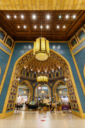 Dubai, United Arab Emirates - May 27, 2021: Ibn Battuta Mall Luxury Shopping Center portrait format in Dubai, United Arab Emirates.のeditorial素材