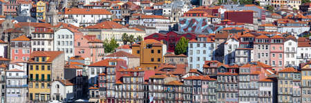 Porto Portugal old town buildingsの写真素材