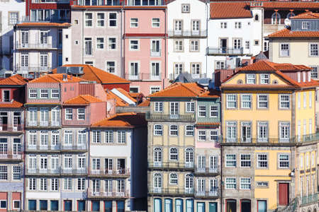 Porto Portugal old town buildingsの写真素材