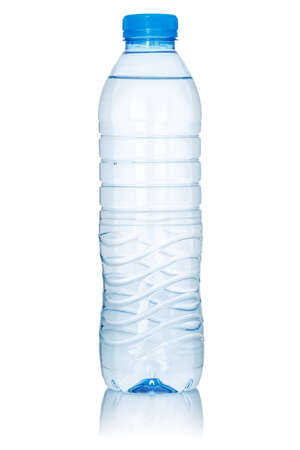 Water drink in a bottle isolated on a white backgroundの写真素材