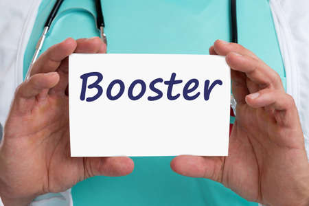Booster shot vaccination dose virus vaccine  doctor conceptの写真素材