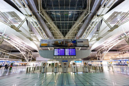 Porto, Portugal - September 21, 2021: Terminal of Porto airport (OPO) in Portugal.のeditorial素材