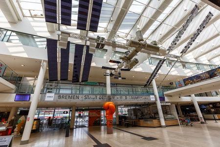 Bremen, Germany - April 19, 2021: Bremen Airport (BRE) Terminal building in Germany.のeditorial素材