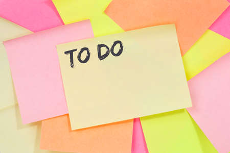 To do list checklist business note paper notepaperの写真素材